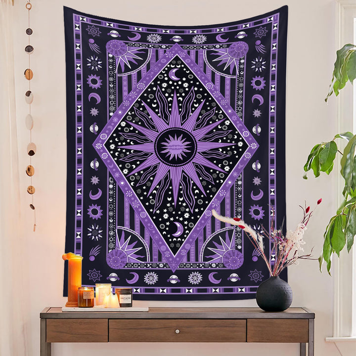 Olivenorma Sun Rays Moon Bohemia Tapestry - image 36