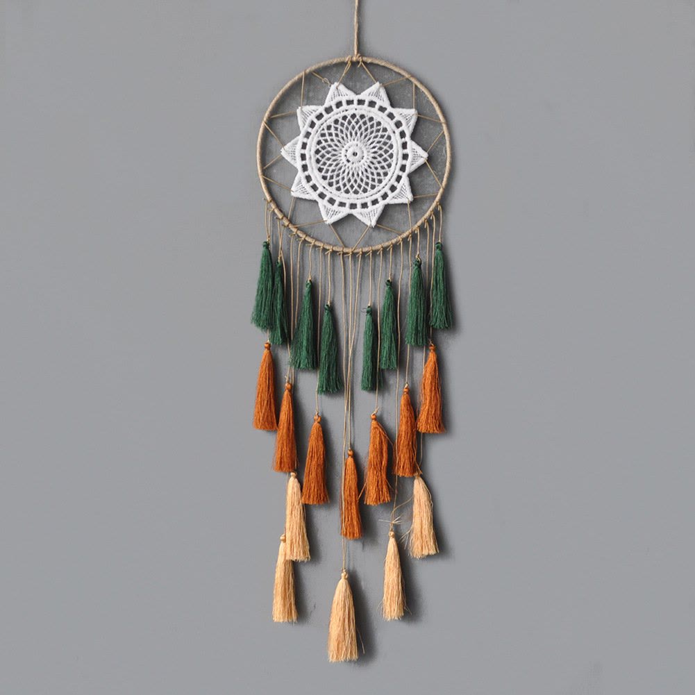 Olivenorma Braided Lace Tassel Pendant Dream Catcher - image 6