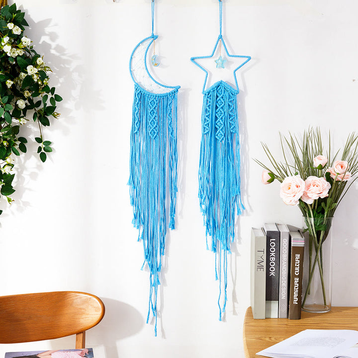 Olivenorma Star Moon Macrame Tassel Dream Catcher - image 13