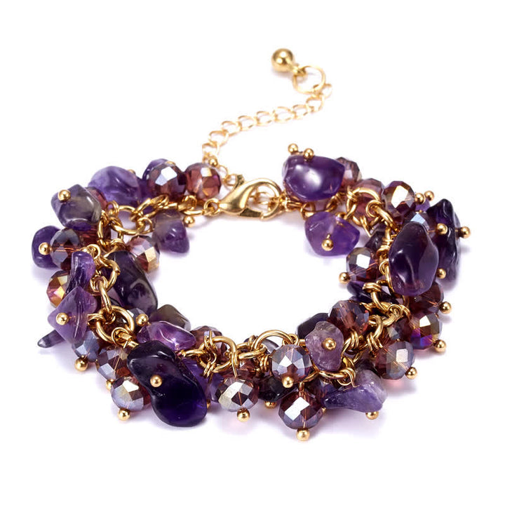 Austrain Crystals With Stones Bracelet - Amethyst - image 0