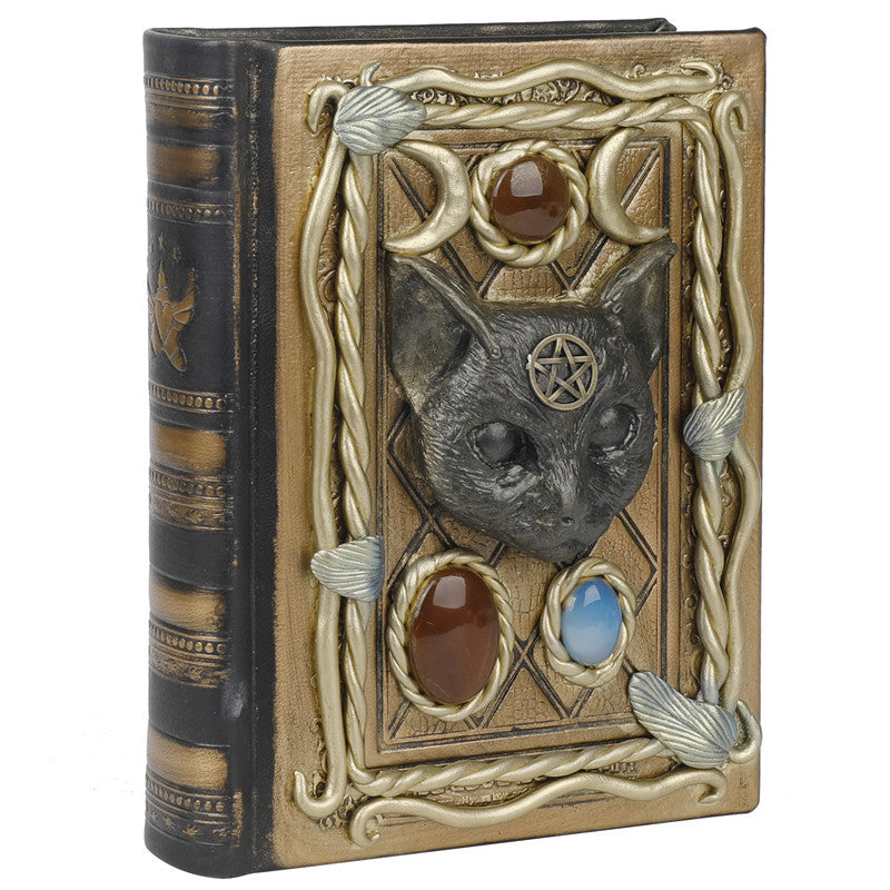 Olivenorma Crystal Stone Pegasus Cat Pattern Decorative Notebook - Cat Head - image 1