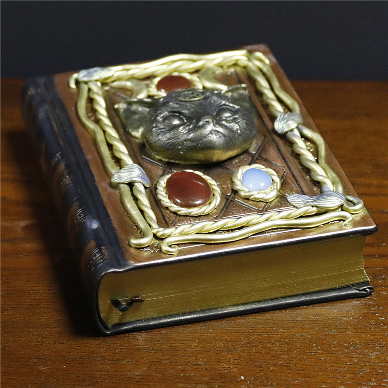 Olivenorma Crystal Stone Pegasus Cat Pattern Decorative Notebook - image 3