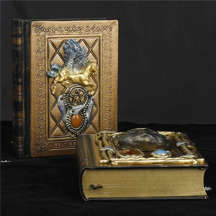 Olivenorma Crystal Stone Pegasus Cat Pattern Decorative Notebook - image 7