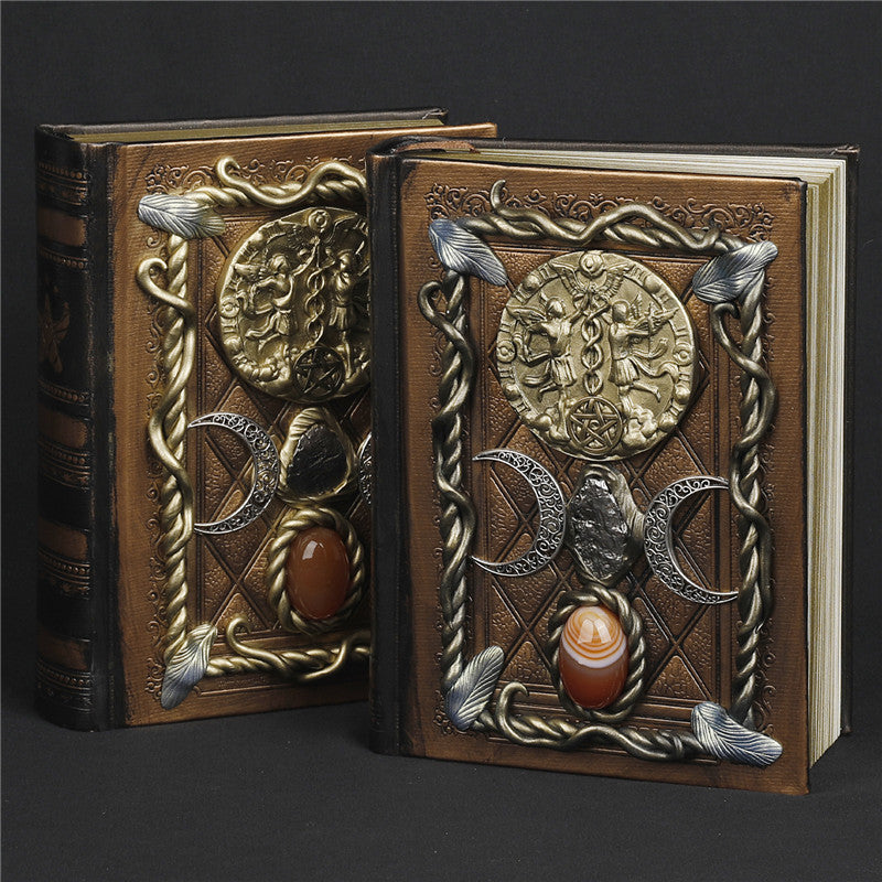Olivenorma Red Agate Moon Star Zodiac Sign Twins Notebook - Zodiac Sign Twins - image 0