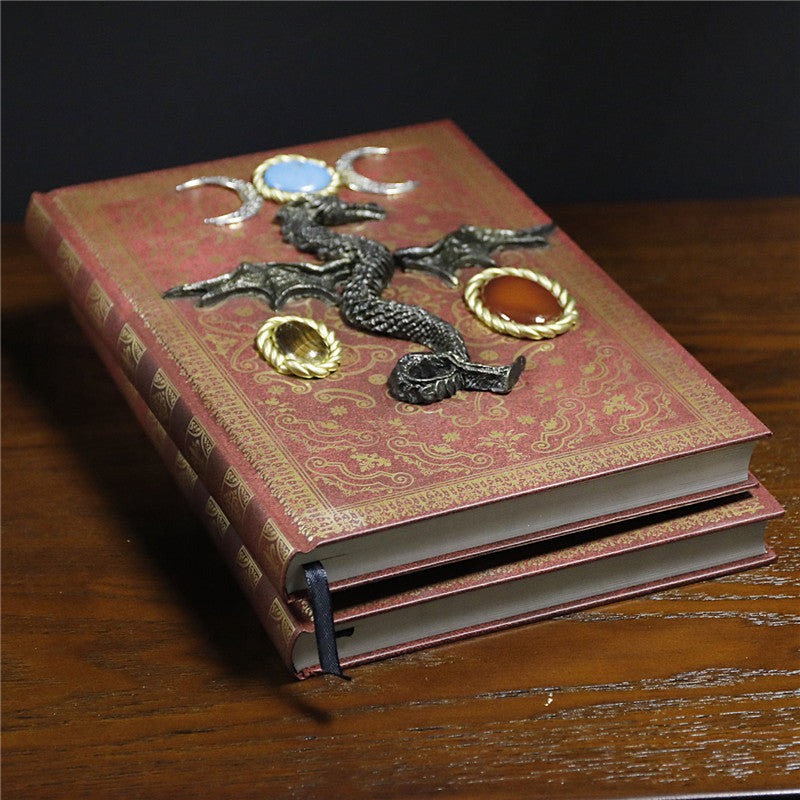 Olivenorma Crystal Stone Flying Dragon Decorative Notebook - image 1