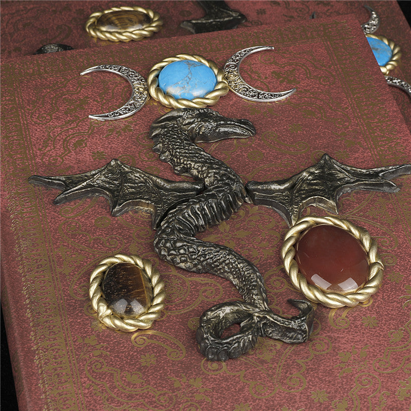 Olivenorma Crystal Stone Flying Dragon Decorative Notebook - image 2