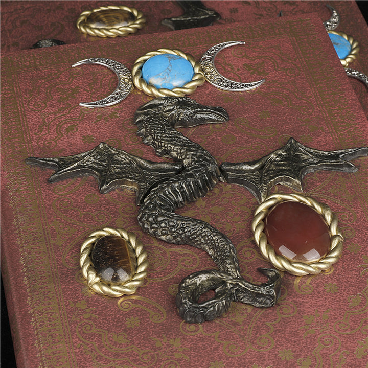 Olivenorma Crystal Stone Flying Dragon Decorative Notebook - image 2