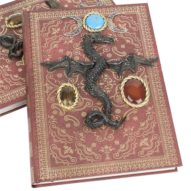 Olivenorma Crystal Stone Flying Dragon Decorative Notebook - image 4