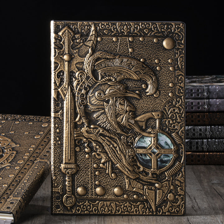 Olivenorma European God of War Pattern Decorative Notebook - Bronze - image 1