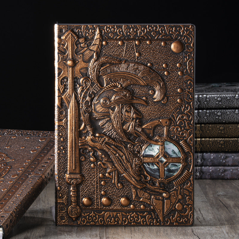 Olivenorma European God of War Pattern Decorative Notebook - Red Bronze - image 2