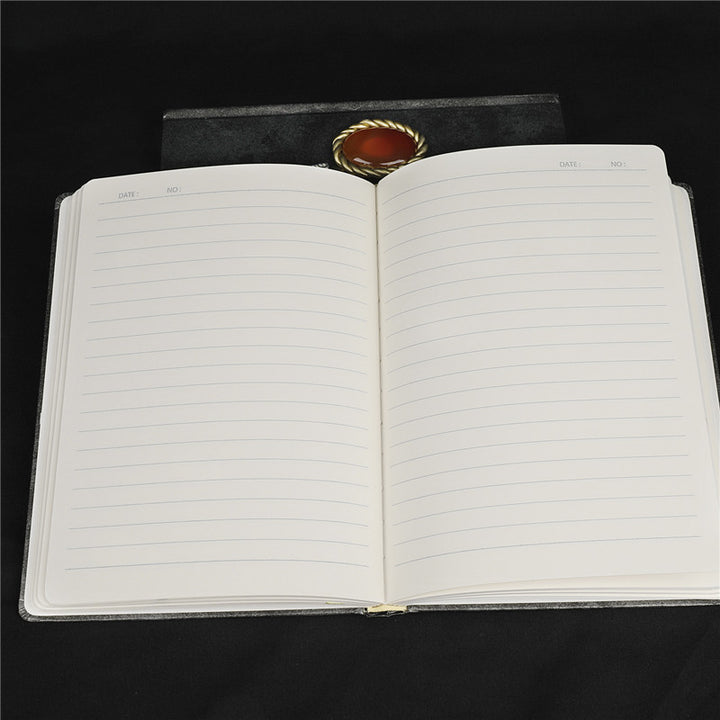 Olivenorma Red Agate Turquoise Seahorse Pattern Decorative Notebook - image 3