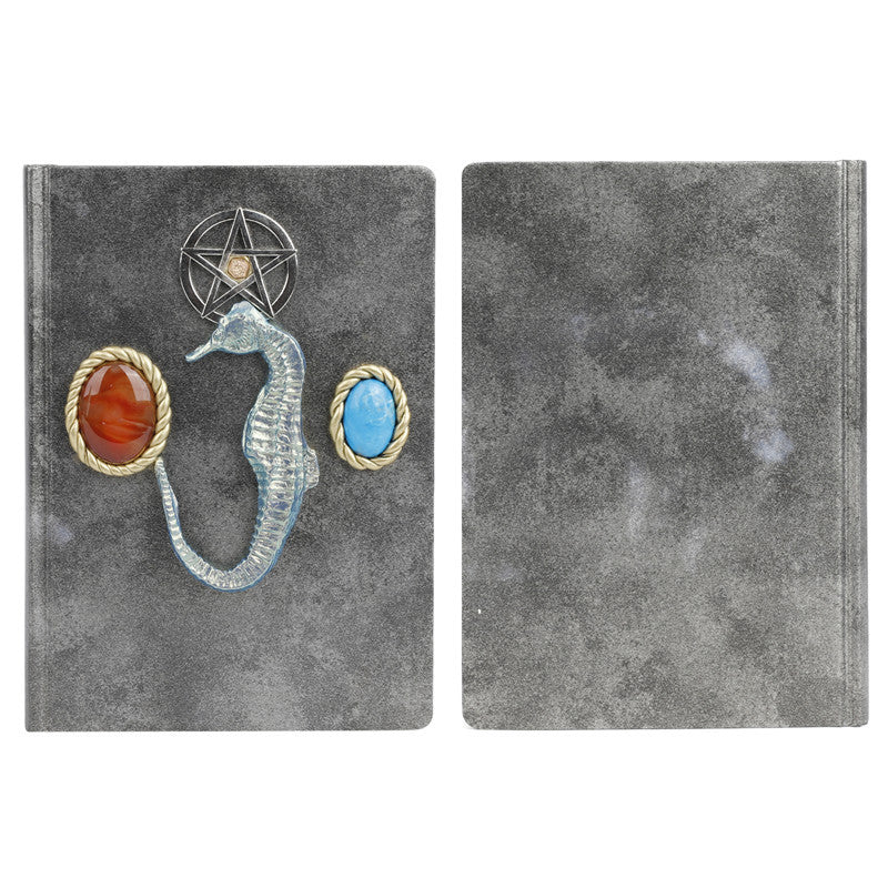 Olivenorma Red Agate Turquoise Seahorse Pattern Decorative Notebook - image 6