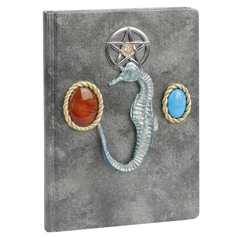 Olivenorma Red Agate Turquoise Seahorse Pattern Decorative Notebook - image 5