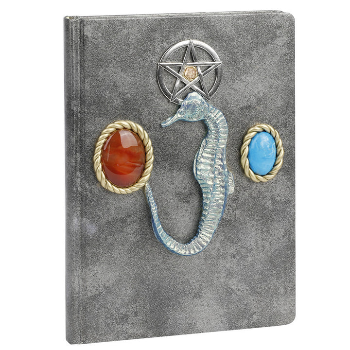 Olivenorma Red Agate Turquoise Seahorse Pattern Decorative Notebook - image 5