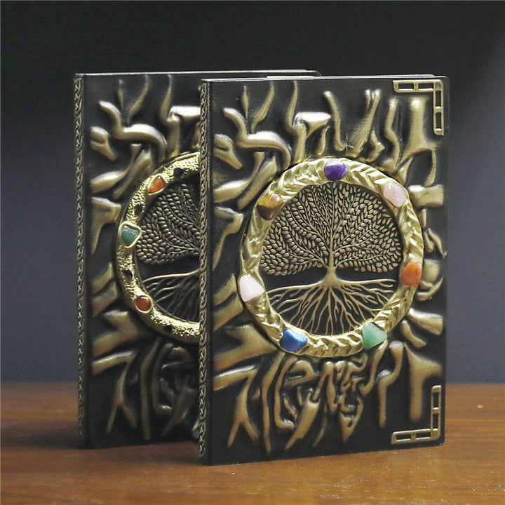 Olivenorma Crystal Stone Chakra Tree Of Life Notebook - image 0