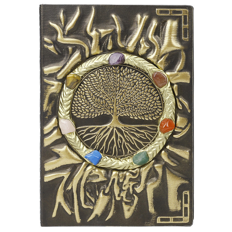 Olivenorma Crystal Stone Chakra Tree Of Life Notebook - Tree Of Life&Chakra - image 1
