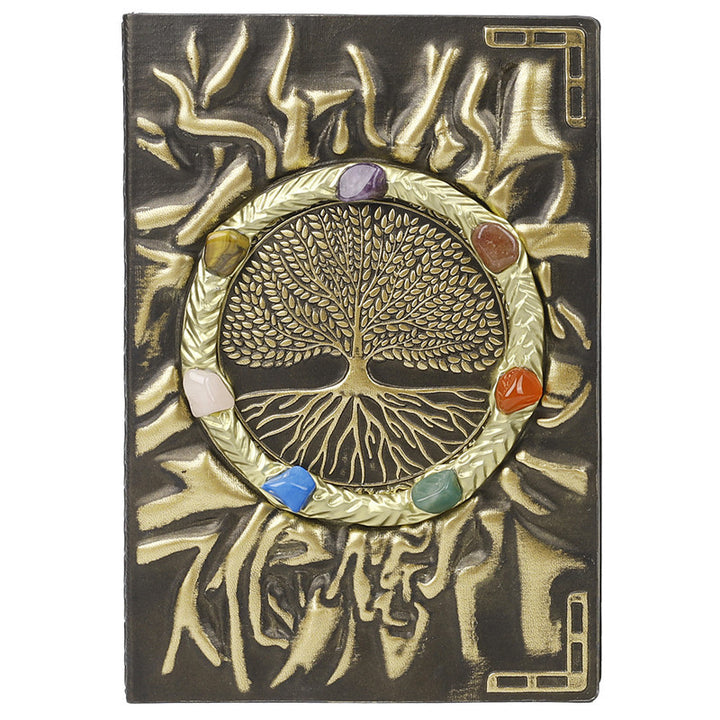 Olivenorma Crystal Stone Chakra Tree Of Life Notebook - Tree Of Life&Chakra - image 1