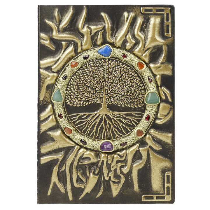 Olivenorma Crystal Stone Chakra Tree Of Life Notebook - Tree Of Life&Green Aventurine&Amethyst&Agate - image 6