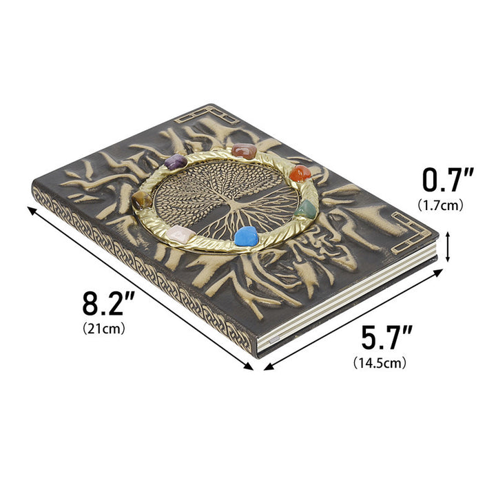 Olivenorma Crystal Stone Chakra Tree Of Life Notebook - image 11