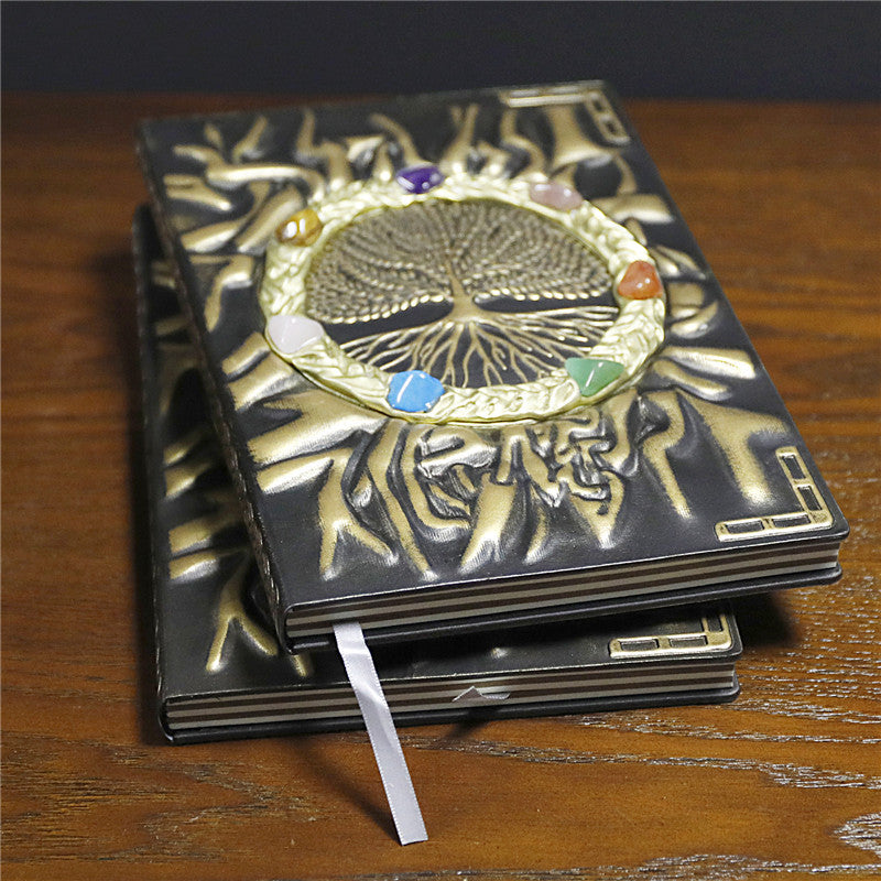 Olivenorma Crystal Stone Chakra Tree Of Life Notebook - image 3