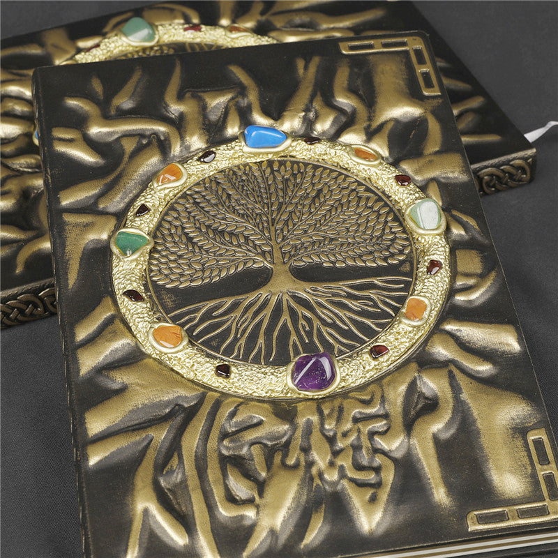 Olivenorma Crystal Stone Chakra Tree Of Life Notebook - image 8