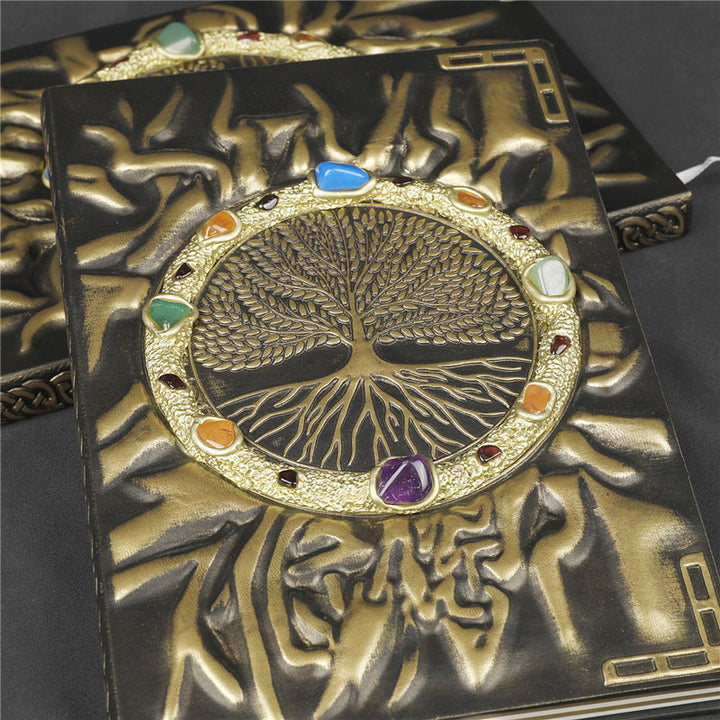 Olivenorma Crystal Stone Chakra Tree Of Life Notebook - image 8