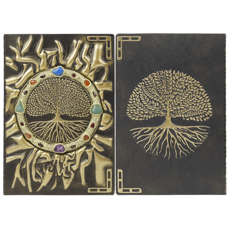 Olivenorma Crystal Stone Chakra Tree Of Life Notebook - image 7