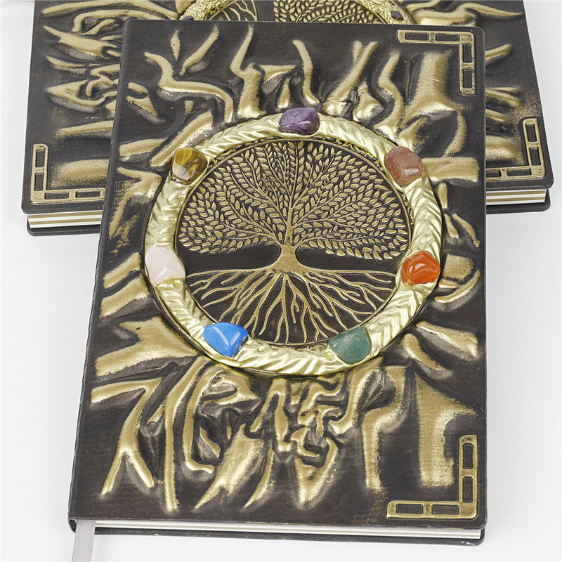 Olivenorma Crystal Stone Chakra Tree Of Life Notebook - image 4