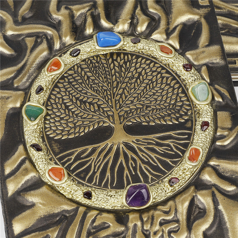 Olivenorma Crystal Stone Chakra Tree Of Life Notebook - image 9