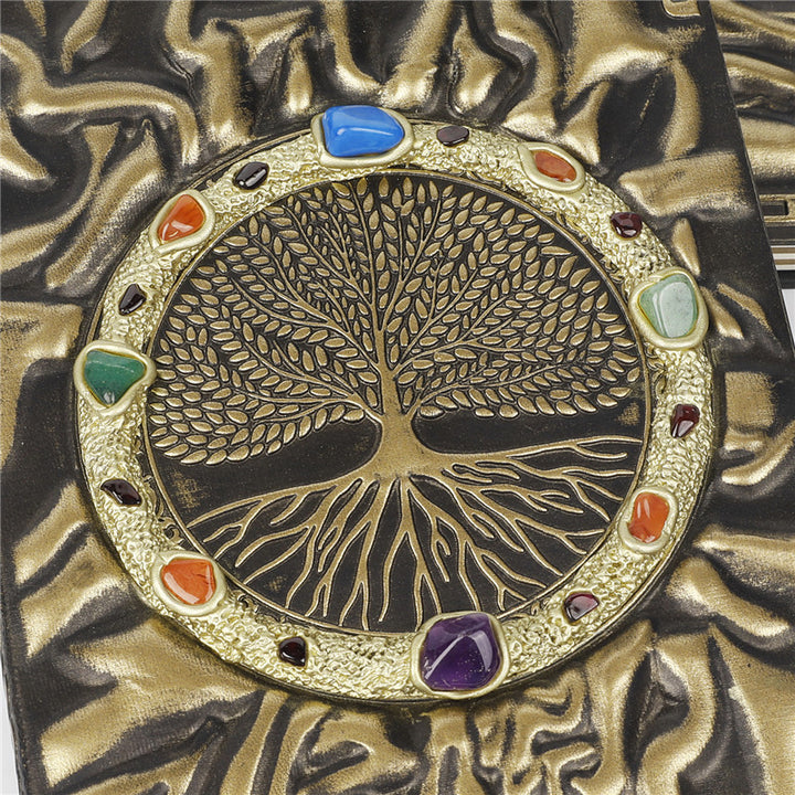 Olivenorma Crystal Stone Chakra Tree Of Life Notebook - image 9
