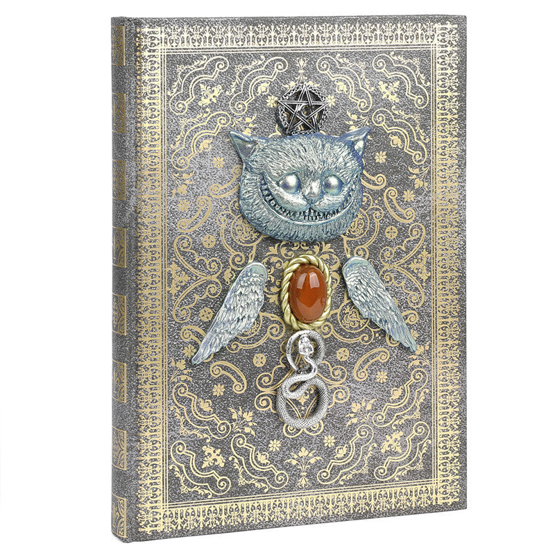 Olivenorma Red Agate Evil Cat Pentagram Snake Decorative Notebook - image 4