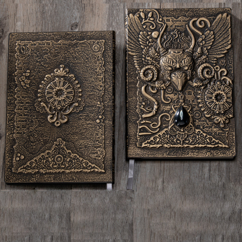 Olivenorma Crystal Stone Demonic Eagle Relief Decorative Notebook - image 11