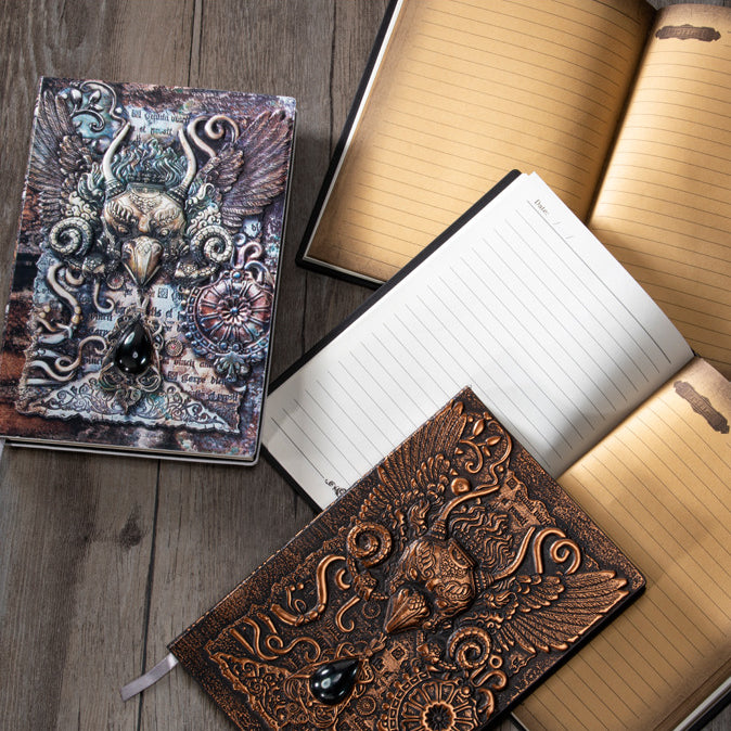 Olivenorma Crystal Stone Demonic Eagle Relief Decorative Notebook - image 10