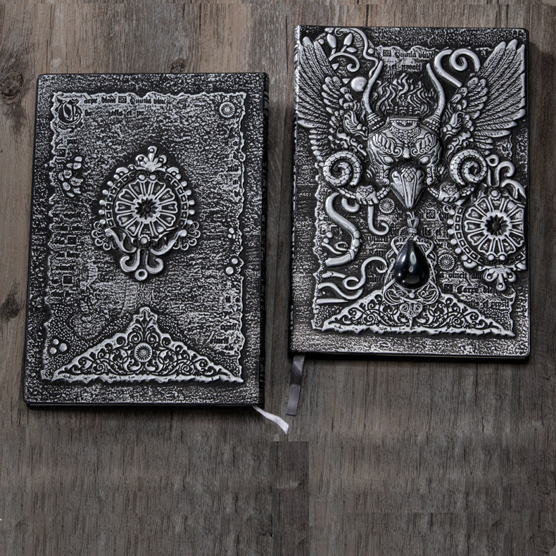 Olivenorma Crystal Stone Demonic Eagle Relief Decorative Notebook - image 12