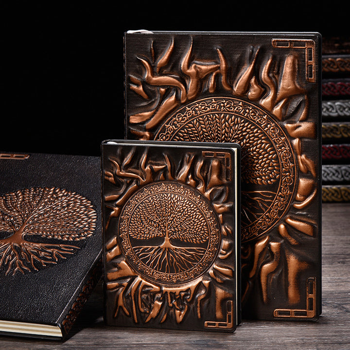 Olivenorma A5 A6 Size Tree Of Life Embossed Notebook - Red Bronze - A6: 13.5*10cm - image 0