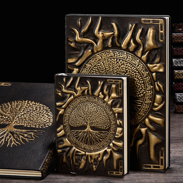 Olivenorma A5 A6 Size Tree Of Life Embossed Notebook - Bronze - A6: 13.5*10cm - image 1