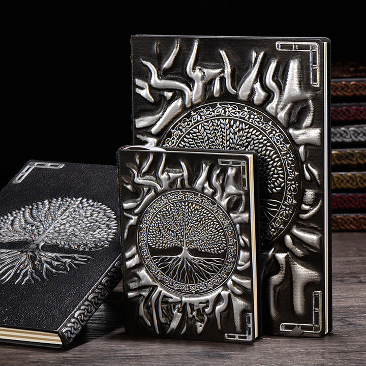 Olivenorma A5 A6 Size Tree Of Life Embossed Notebook - Silver - A6: 13.5*10cm - image 2