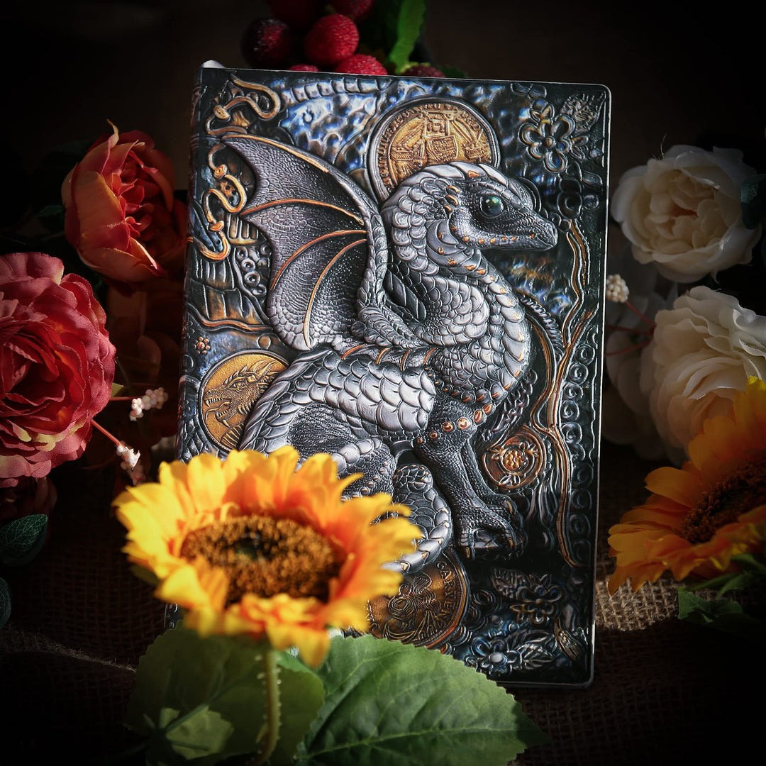 Olivenorma Journal Dragon 3D-Embossed Art Pattern Notebook - image 2