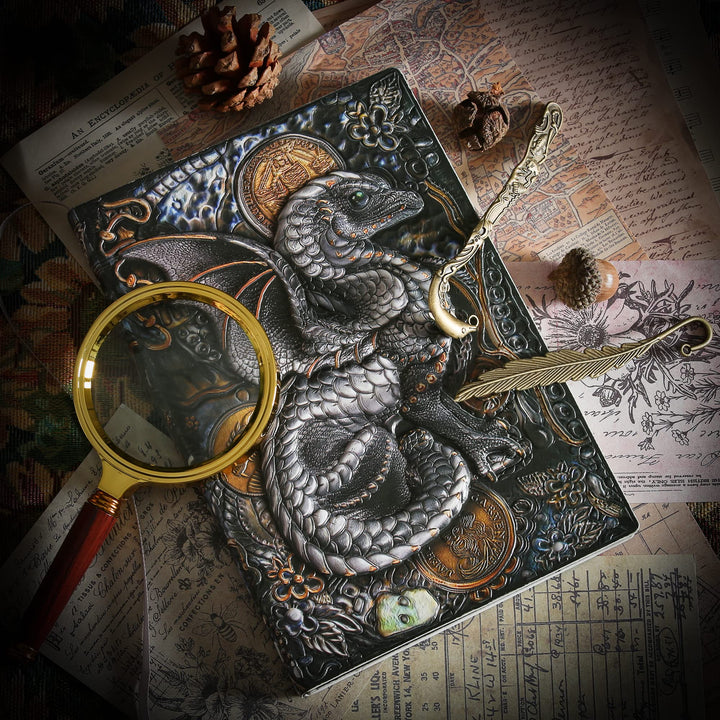 Olivenorma Journal Dragon 3D-Embossed Art Pattern Notebook - image 3
