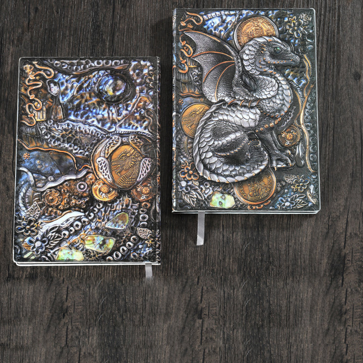 Olivenorma Journal Dragon 3D-Embossed Art Pattern Notebook - image 1