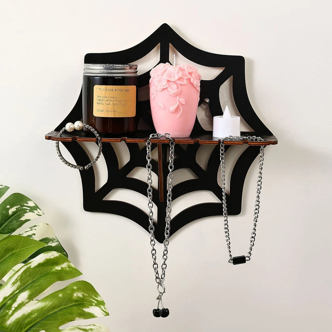 Olivenorma Spider Wood Display Candle Holder Crystal Shelf - Crystal Shelf - image 0