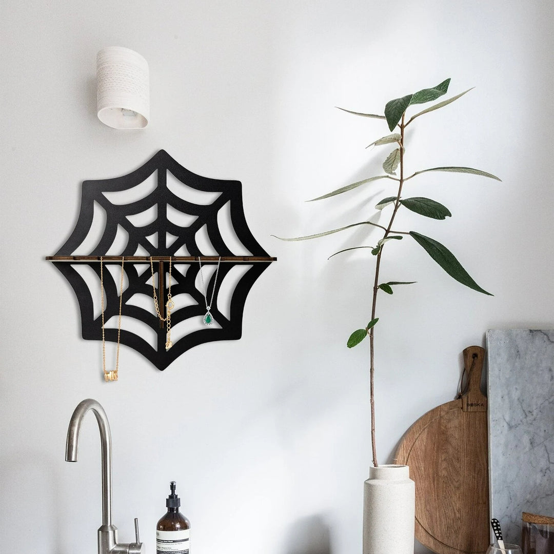 Olivenorma Spider Wood Display Candle Holder Crystal Shelf - image 6