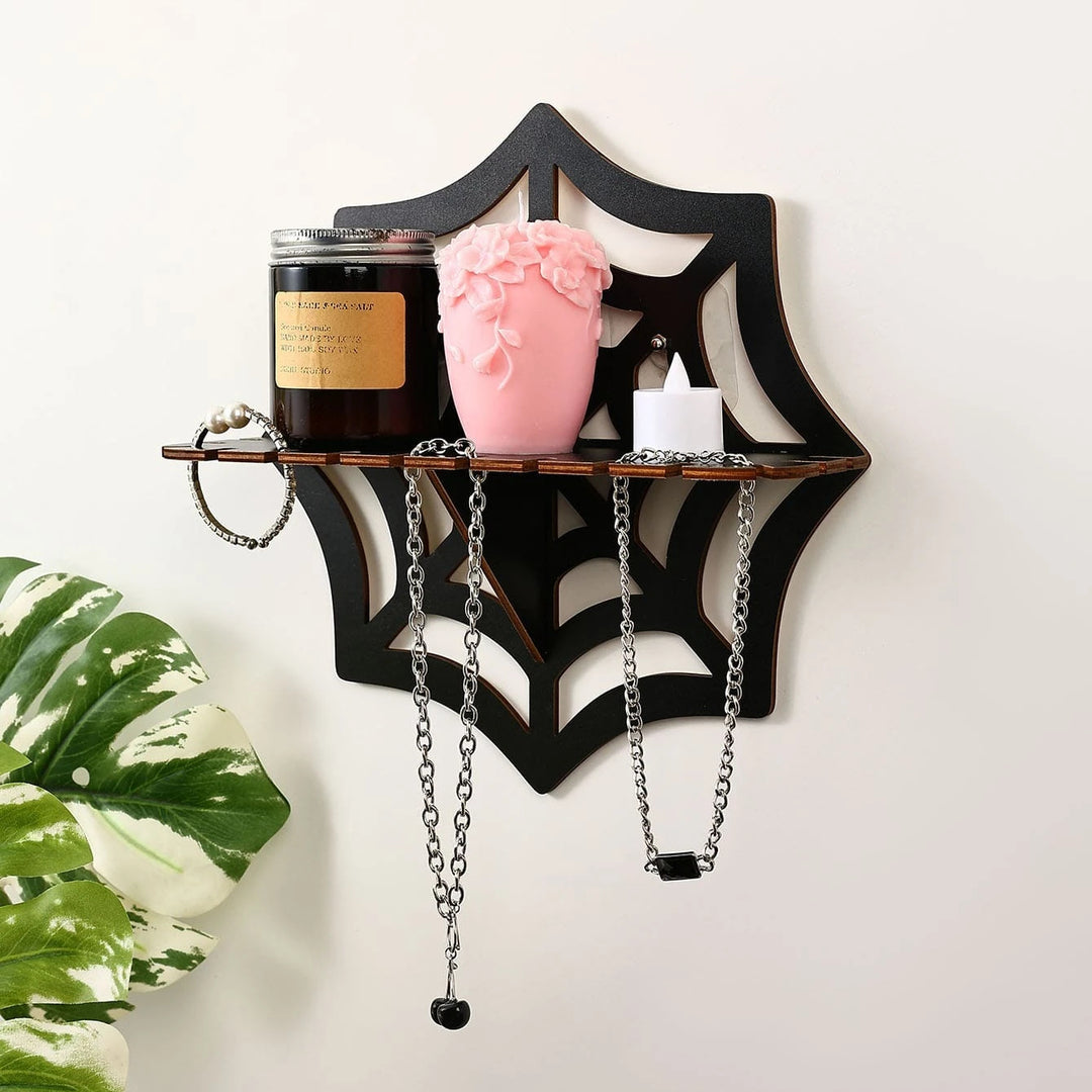 Olivenorma Spider Wood Display Candle Holder Crystal Shelf - image 1