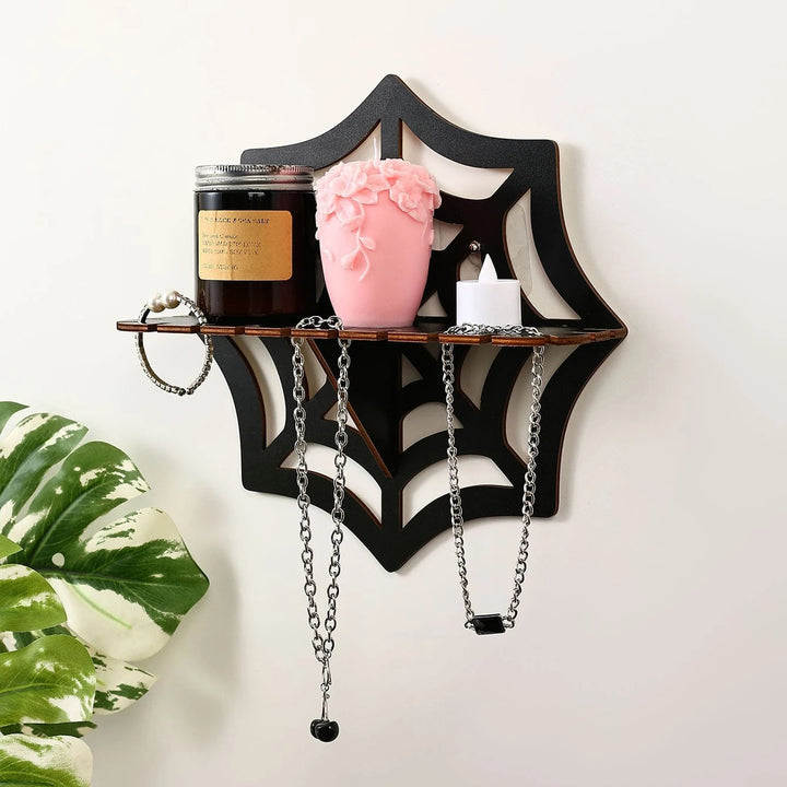 Olivenorma Spider Wood Display Candle Holder Crystal Shelf - image 1