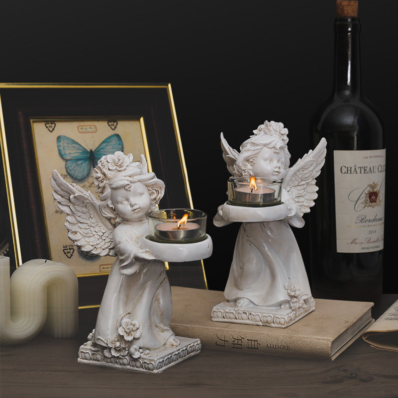 Olivenorma Resin Angel Desktop Ornaments Candle Holder - image 0