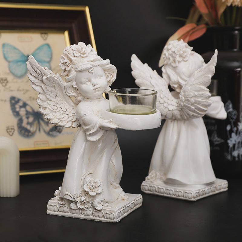 Olivenorma Resin Angel Desktop Ornaments Candle Holder - image 5