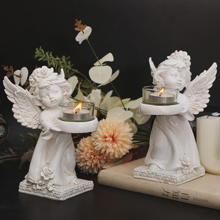 Olivenorma Resin Angel Desktop Ornaments Candle Holder - image 9