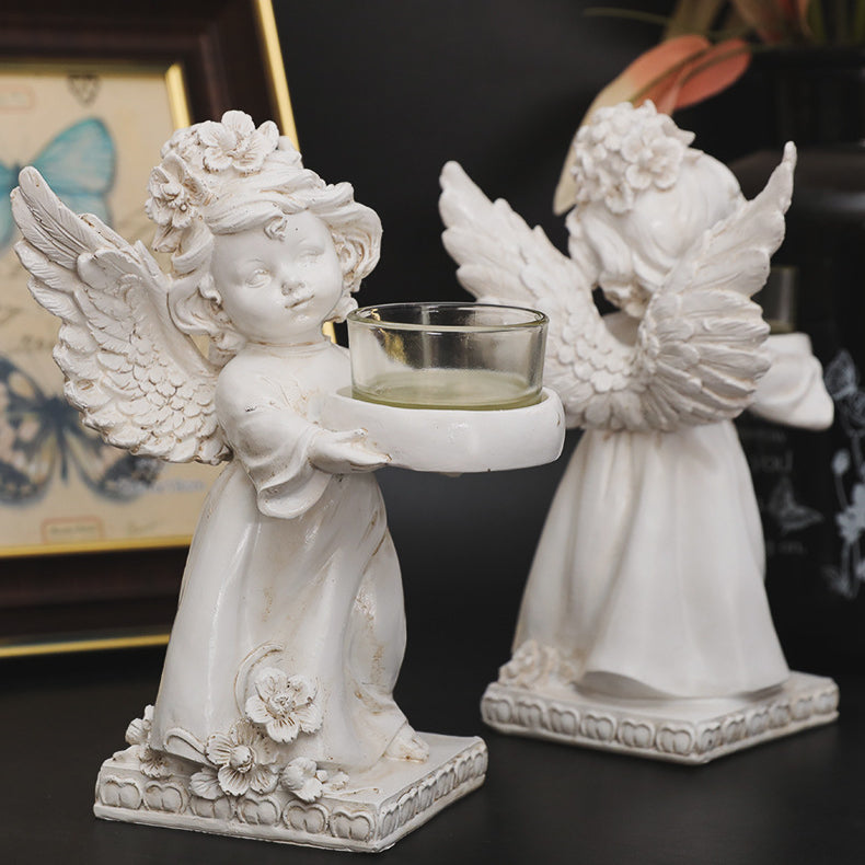 Olivenorma Resin Angel Desktop Ornaments Candle Holder - image 7