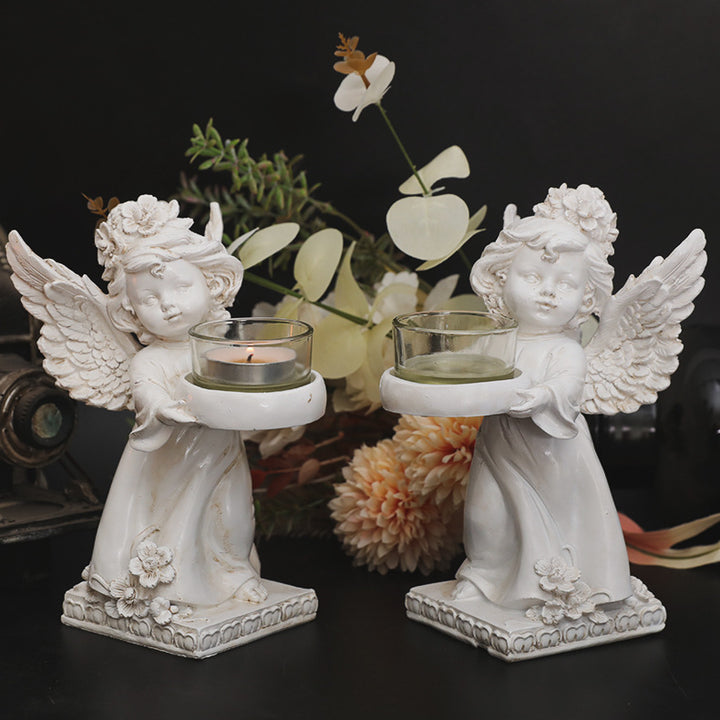 Olivenorma Resin Angel Desktop Ornaments Candle Holder - image 8