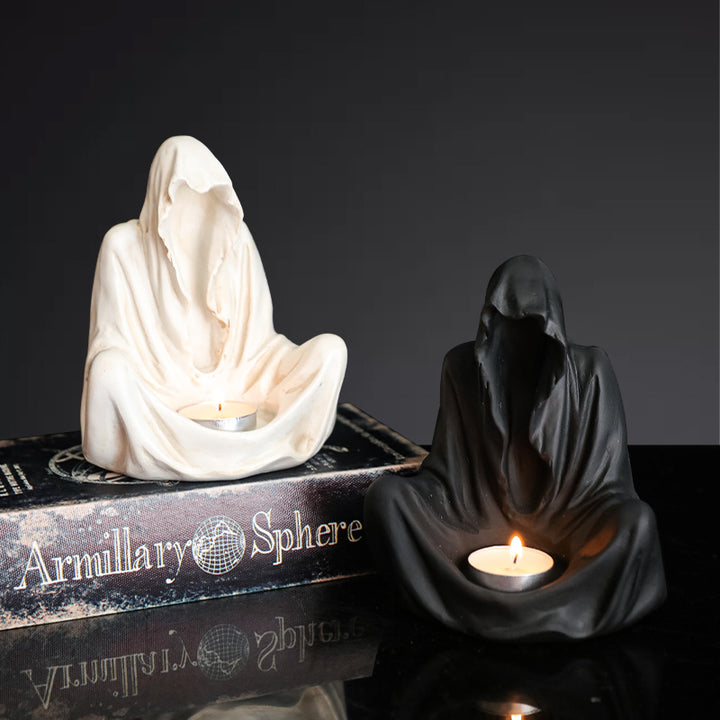 Olivenorma Ghostly Wizard Candlestick Resin Decoration Candle Holder - image 0